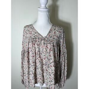 Doen Cream Saint Claude Paisley Top Sz s